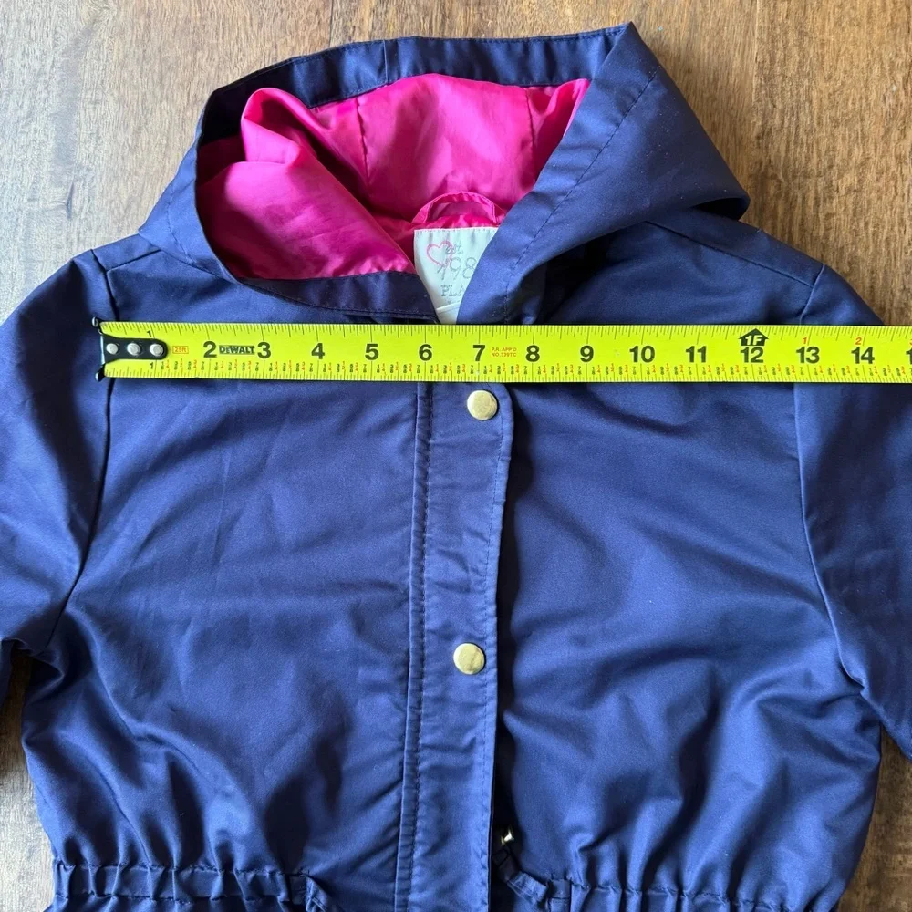 The Children's Place Navy Blue Hooded Utility Anorak Jacket Size L 10/12
